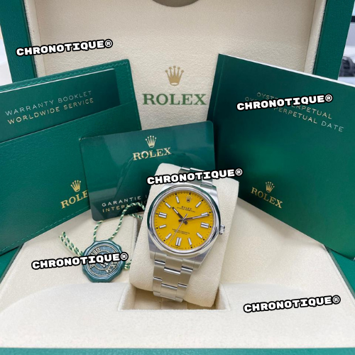 Rolex Oyster Perpetual Yellow 41 mm