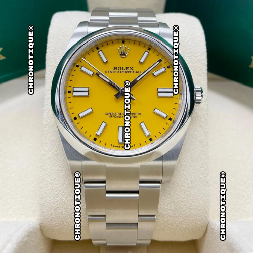 Rolex Oyster Perpetual Yellow 41 mm