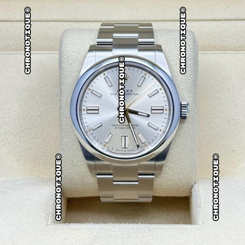 Rolex Oyster Perpetual Silver 41 mm