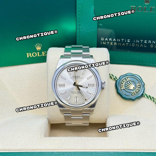 Rolex Oyster Perpetual Silver 41 mm